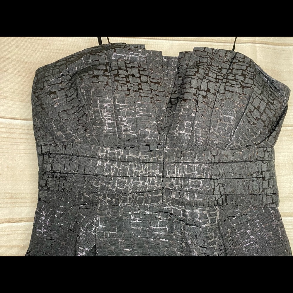 Max & Cleo Black Pattern Party Dress